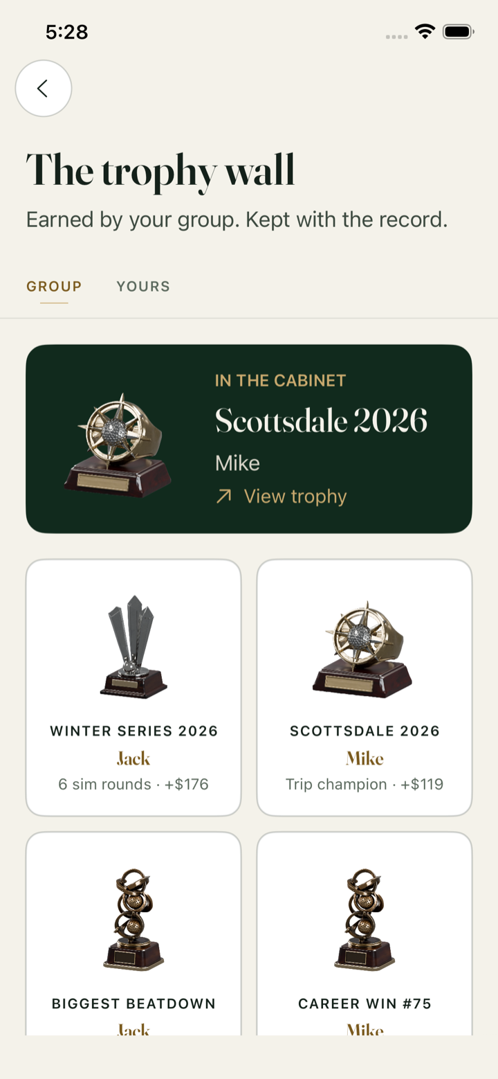 The trophy wall: Scottsdale 2026 in the cabinet, the Winter Series, the biggest beatdown